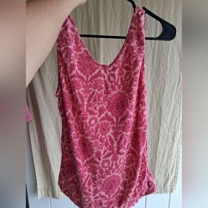 GAIAM Pink Floral Top